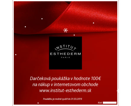Darčeková poukážka na nákup kozmetiky ESTHEDERM v hodnote 100,-EUR