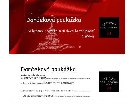 Darčeková poukážka - ošetrenie INTENSIVE v hodnote 75,-EUR