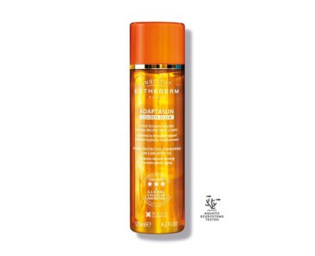 ESTHEDERM ADAPTASUN GOLDEN GLOW - zlatistý opaľovací olej na telo pre silné slnko 125 ml